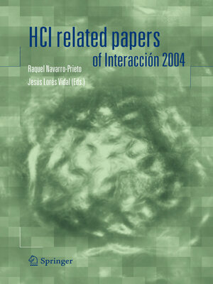 cover image of HCI related papers of Interacción 2004